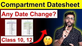 CBSE 10th 12th Compartment Supplementary Exams 2024 Datesheet (Out)