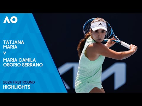 Tatjana Maria v Maria Camila Osorio Serrano Highlights | Australian Open 2024 First Round