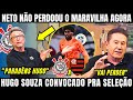 NETO FALA DA CONVOCAÇÃO DE HUGO SOUZA DO CORINTHIANS PRA SELEÇÃO BRASILEIRA NO OS DONOS DA BOLA HOJE