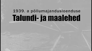 1939. aasta põllumajandusloenduse talundilehed