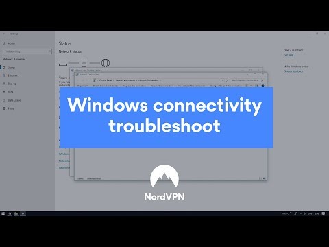 NordVPN connectivity troubleshooting on Windows 10