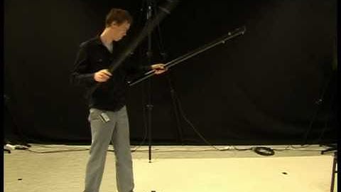 Soundsaber and loop video at Oslo University with Qualisys mocap system