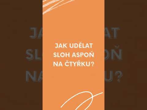 Jak udělat sloh