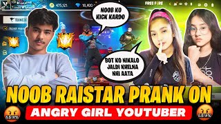 Noob Prank on Raistar on Angry Girl Youtuber Gone Wrong - Laka Gamer