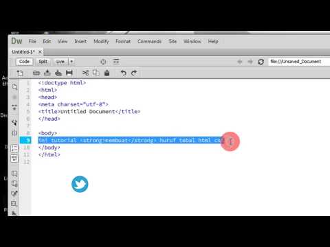 Video: Bagaimana cara membuat tag tebal di HTML?