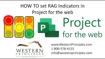 How to set RAG indicators in Microsoft Project for the web