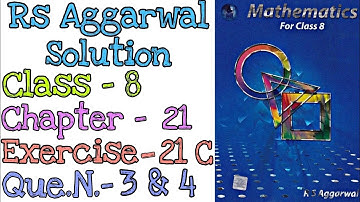 Data Handling | Class 8 Exercise 21C Question 3-4 | Histogram | Rs Aggarwal | @mdsirmaths