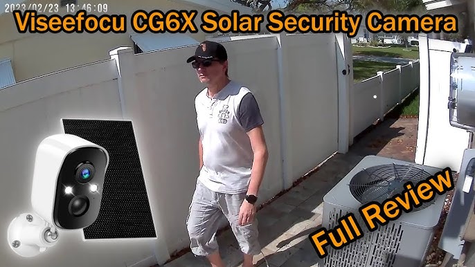 FOAOOD 2K Camara Vigilancia WiFi Exterior Solar/Bateria, 360°PTZ