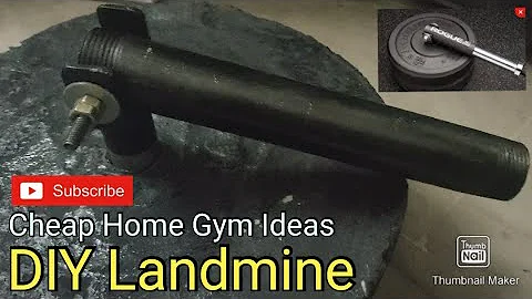 DIY Homemade Landmine for Barbell | Cheap Gym Equipment Idea for Home Gym | Garage Gym Fanatics