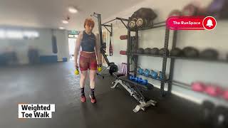 Weighted Toe Walk