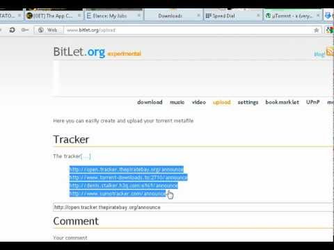 How To Create a Torrent File And Submit it using Torrentator...