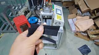 SK-100U Ultrasonic Flat Webbing Cutting Machine, Automatic Tape Cutter