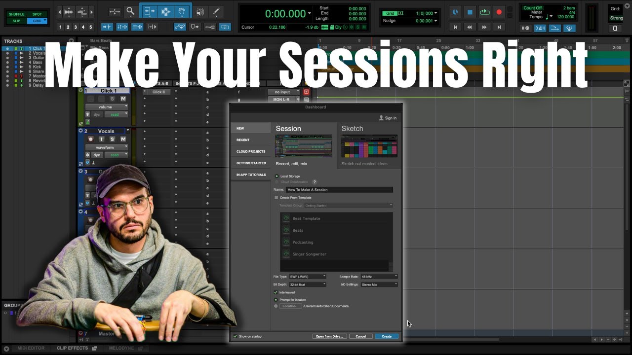 Pro Tools: How to Make A Session The RIGHT Way! - YouTube