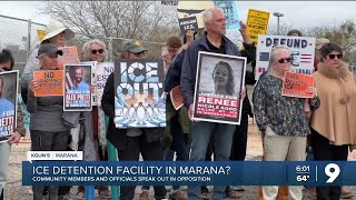Community members and officials speak out against potential ICE detention facility in Marana