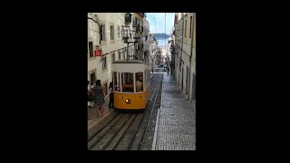 Bica the beautiful funicular in Lisbon 🇵🇹