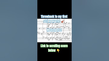 throwback to my first string quartet - chaconne from mvmt 2... time for a new performance! #composer