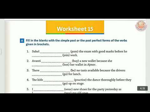 class 5 worksheet no 15 everyday english grammar youtube