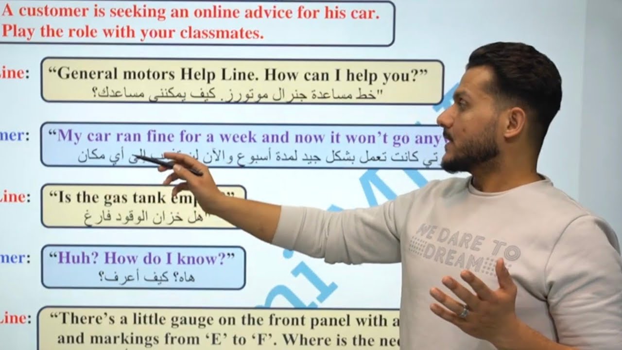 انكليزي الثالث مهني / قسم الصناعة - تمارين + وزاريات الوحدة الثالثة