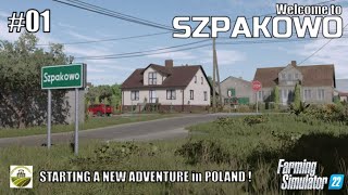 STARTING A NEW ADVENTURE in POLAND | #01 SZPAKOWO - Poland | FS22 | PlayStation 5