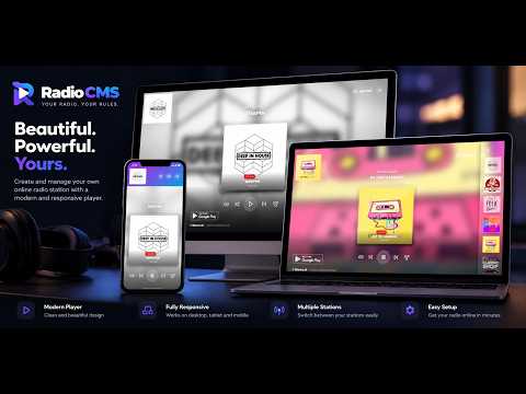 RadioCMS – Modern Online Radio Player & Multi-Station Website | Official Demo