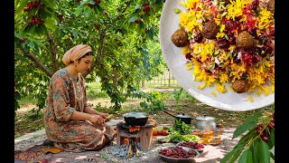 Real rural life/Experience living in the village and cooking cherry pilaf