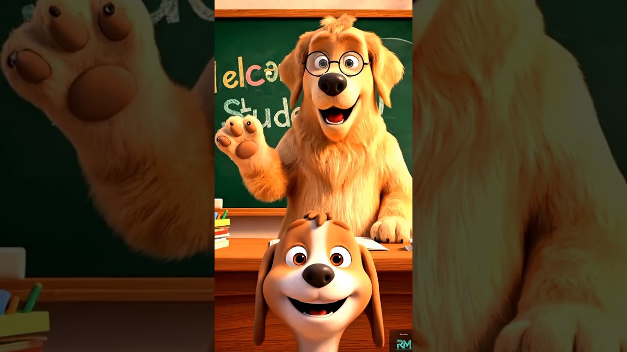 🐶 Bruno’s First Day at School | Funny 3D Dog Animation | Kids Cartoon in English