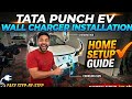 Tata Punch EV Wall Charger Installation Step by Step Process 🔥🔥🚀 @tata.evofficial #tatapunchev