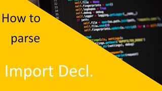 [Let's Make a Programming Language] Episode 19: Parsing import declarations