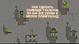 КАК СДЕЛАТЬ СКИБИДИ ТУАЛЕТОВ ИЗ 64-65 СЕРИИ В МЕЛОН ПЛЕЙГРАУНД | MELON PLAYGROUND (ИДЕЯ@Mnbvhu973)