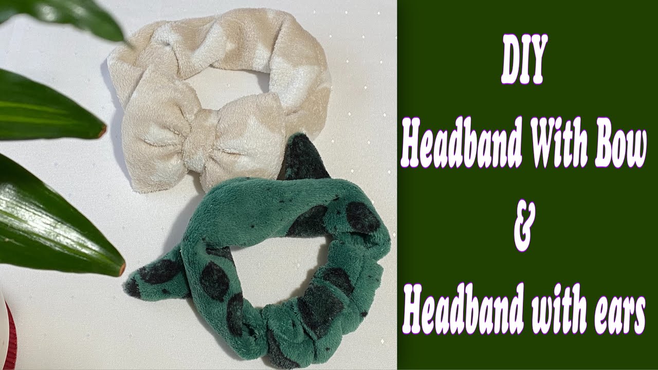 DIY cute Headband for washing face and make up YouTube