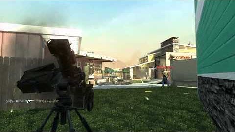 Ballistic knife takes out sentry gun