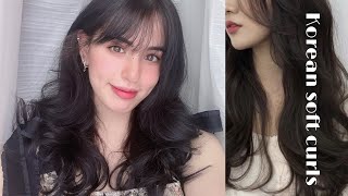 Korean soft curls with DYSON AIRWRAP | Hair tutorial