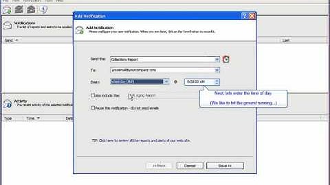 ActiveBooks: Automatically email Quickbooks Collections Report