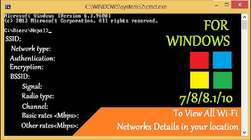 CMD : To View All Wifi Networks Details || Windows 7/8/8.1/10