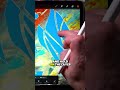 Gesture for Adjusting Opacity - Procreate Tutorial #shorts
