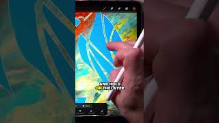 Gesture for Adjusting Opacity - Procreate Tutorial #shorts