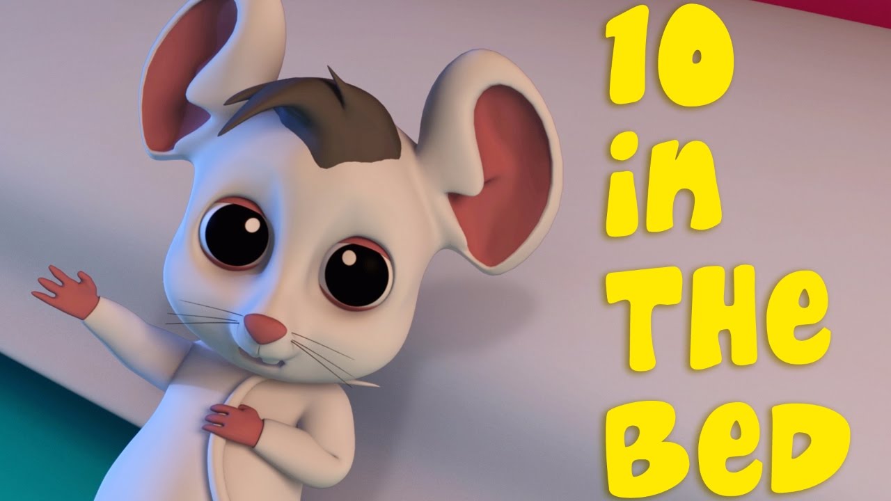 Luke & Lily Ten In The Bed Nursery Rhymes Songs For Children 3D Rhymes Kids Videos
