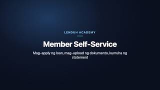 34 Member Self-Service: Applications, Documents & Statement