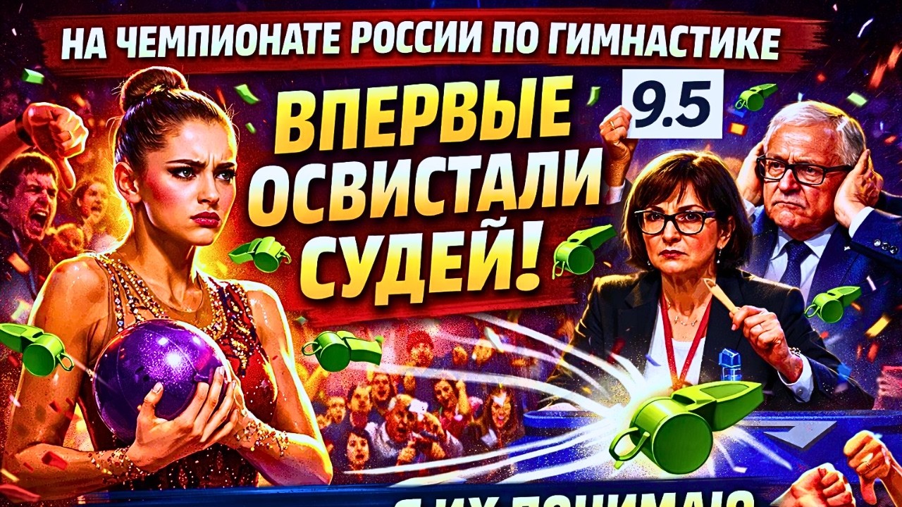НОВОСТЬ ДНЯ! На чемпионате России по гимнастике впервые освистали судей.