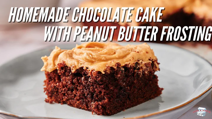 Homemade Chocolate Cake With Peanut Butter Frosting