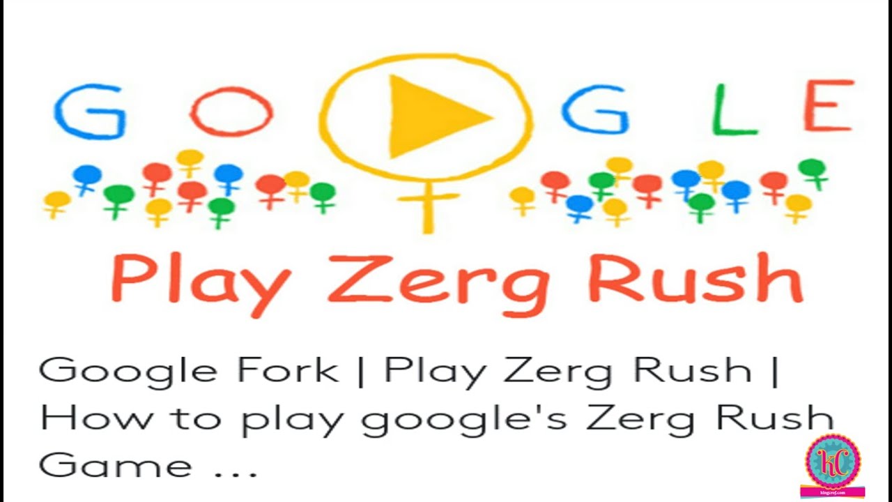 Como jogar Zerg Rush no Google