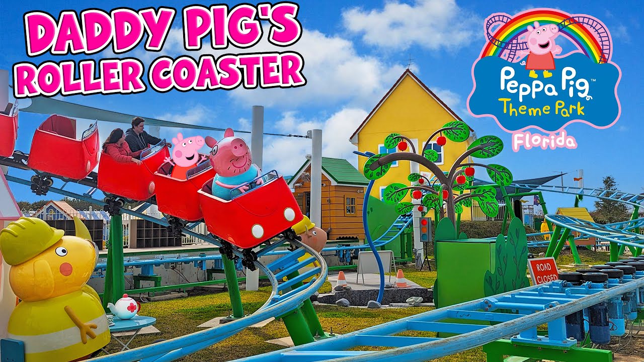 Ride Daddy Pig’s Roller Coaster at Peppa Pig Theme Park Florida (Jan 2025) [4K]