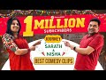 Sarath Nisha Best Comedy Clips | One million Celebrations #sarathnalla #telugucomedy 