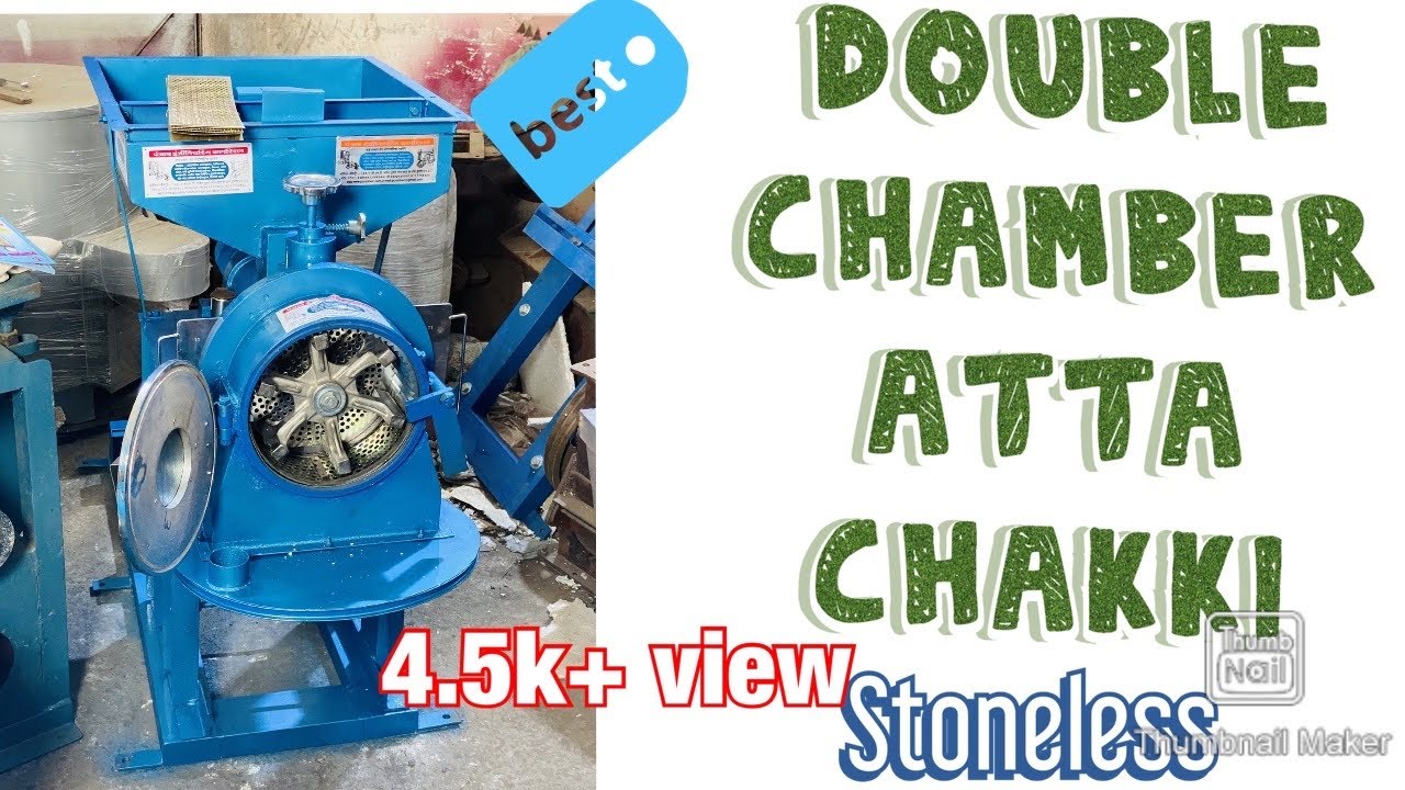 Double chamber pulvriser grinding machine , stoneleess atta chakki whatsapp 8982325000