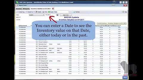 Inventory Valuation Reports for QBPOS