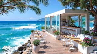 Morning Jazz &amp; Sweet Bossa Nova Music by the Beach Ambience with Soothing Waves Sound for Relaxation