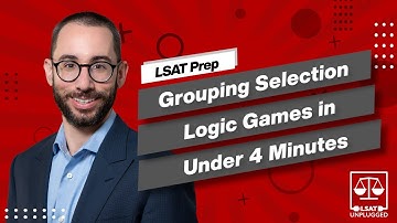 LSAT Grouping Selection Logic Games in Under 4 Minutes