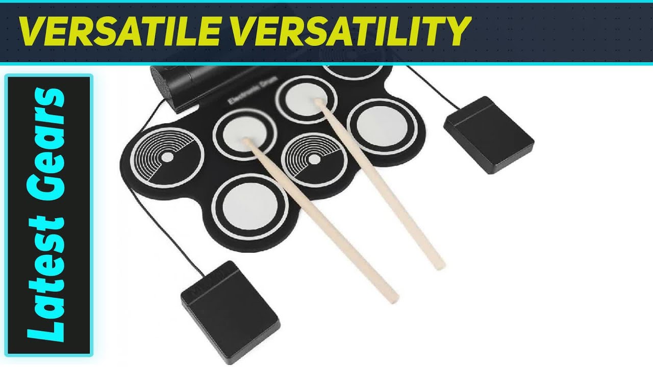 Best 7 Pad Digital Roll Up Drum Kit: Stereo Sound & Real Hi-Hat Feel!