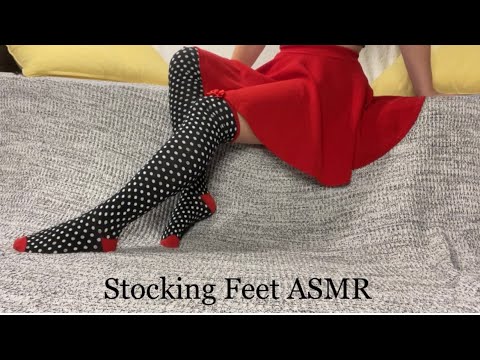 ASMR - Tall / Long Sock Fashion Show and Removal for Relaxing Fun