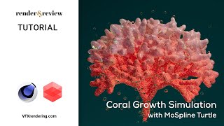 Coral Growth Simulation With Mospline Turtle Cinema 4D Tutorial Vfxrendering